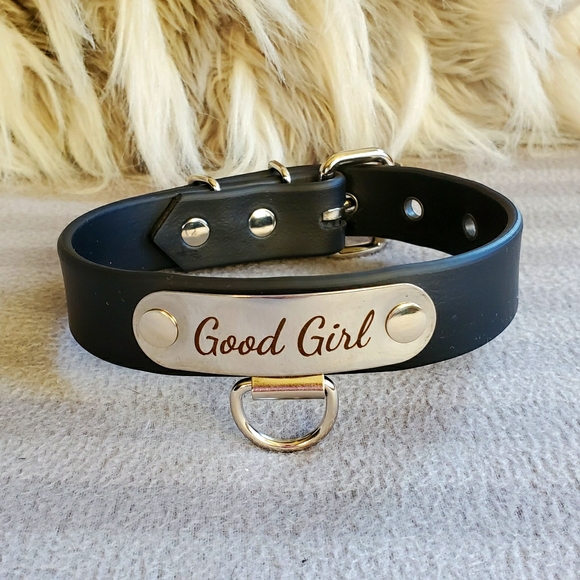 Bondage Couture | Accessories | Black Vegan Leather Good Girl